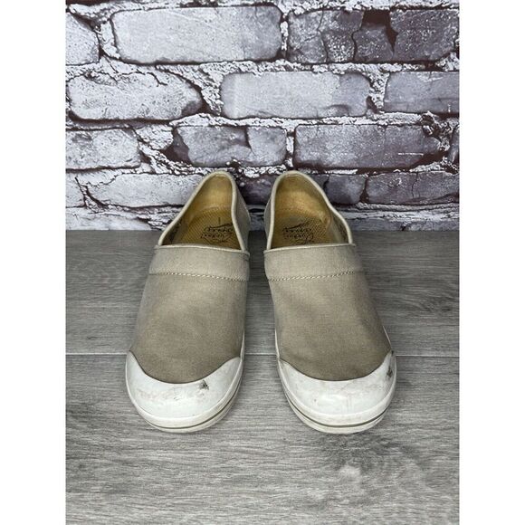 Dansko Volley Vegan Tan Beige Khaki Canvas Non Slip Clogs Women Sz 39EU/8.5M US - Picture 2 of 16